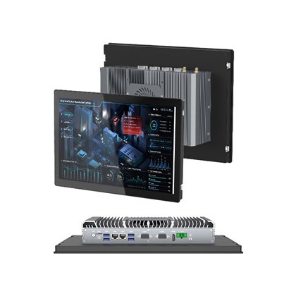 ファン付き工業用タッチ スクリーン PC